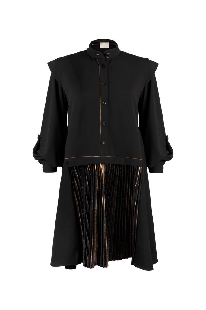 Women's Black Pinta Dress Small Celeni