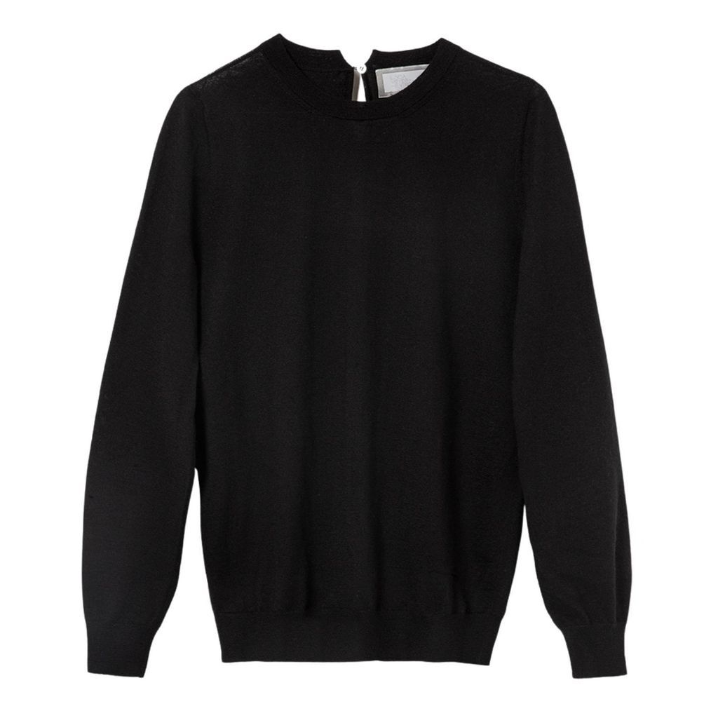 Women's Black The Cashmere & Silk Sweater Extra Small Linda Meyer-Hentschel