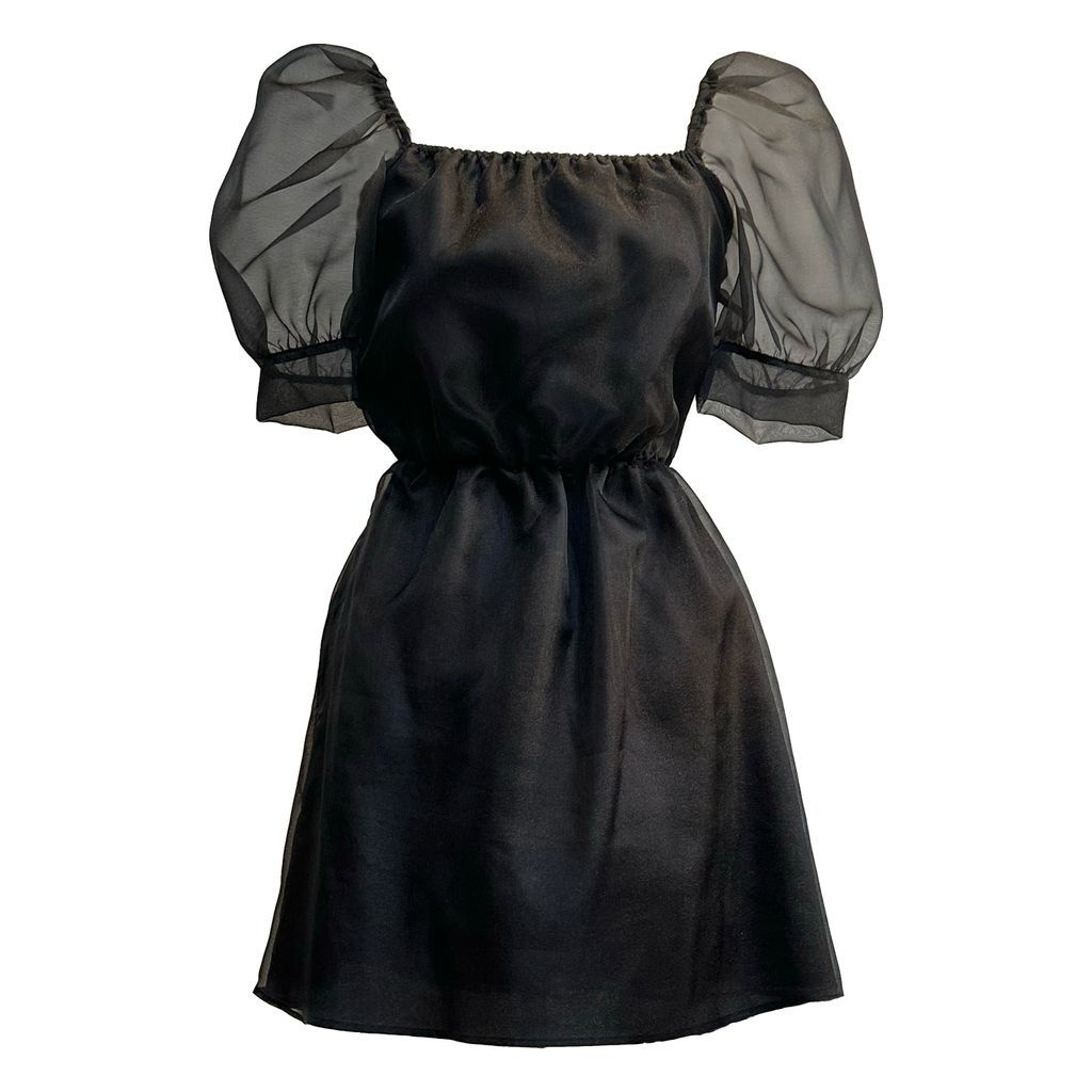Women's Black The Parade Dress In Organza Extra Small Blaise London