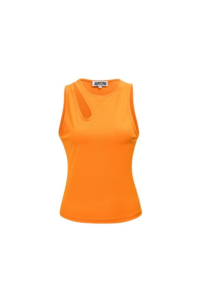 Women's Blake Orange Cut-Out Vest Small AMY LYNN