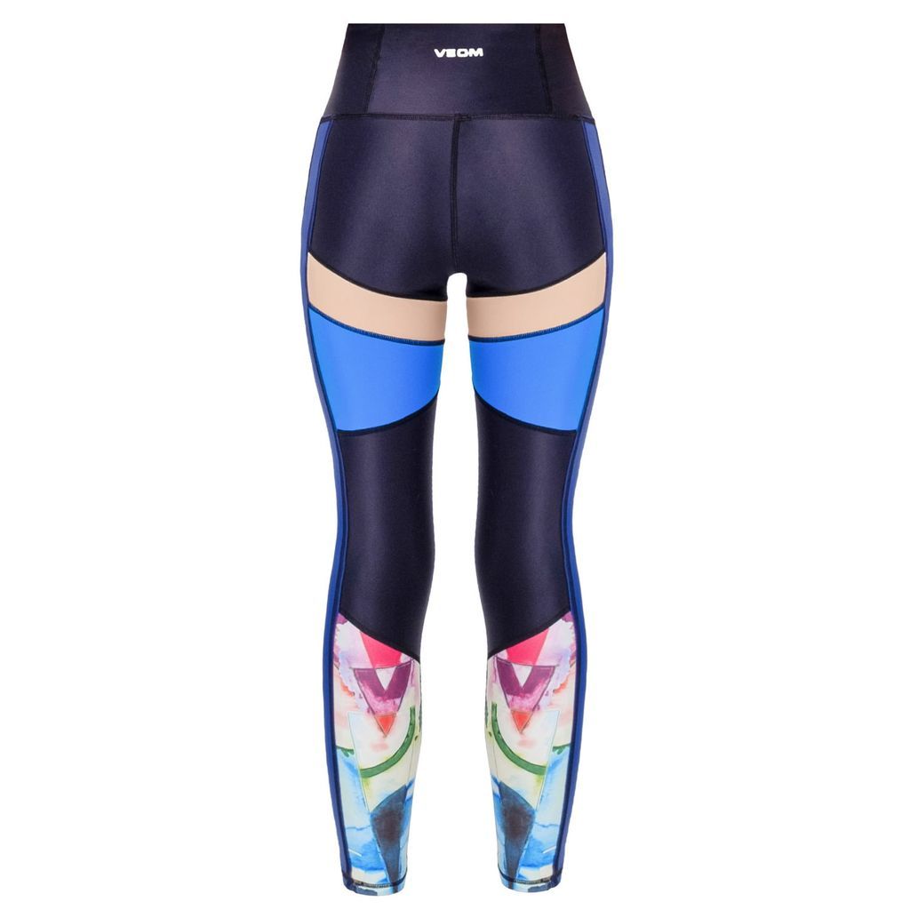 Women's Blue / Neutrals The Ultimate Blue/Beige With Print Leggings Extra Small VEOM Activewear