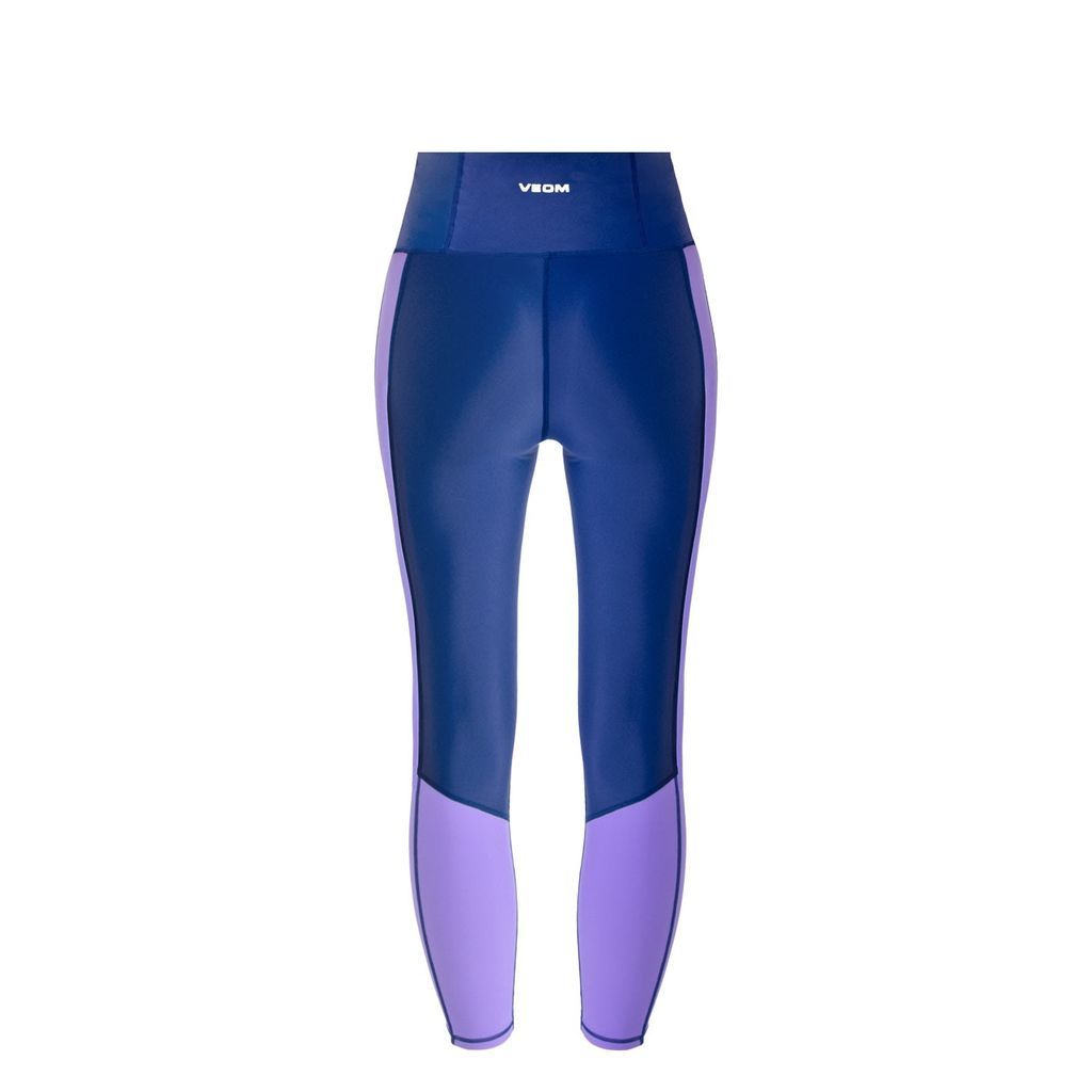 Women's Blue / Pink / Purple Ultimate Navy-Purple Leggings Extra Small VEOM Activewear
