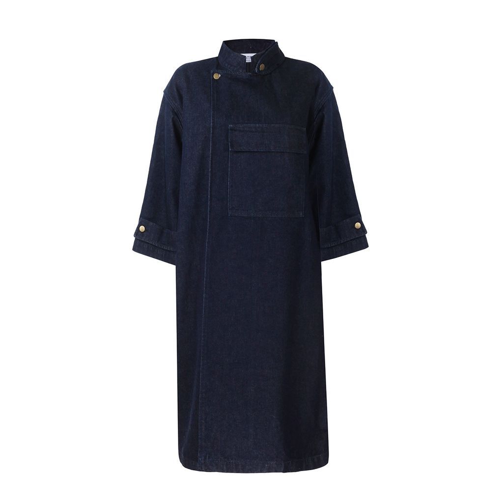 Women's Blue Camogli Trenchcoat One Size Cótier Denim