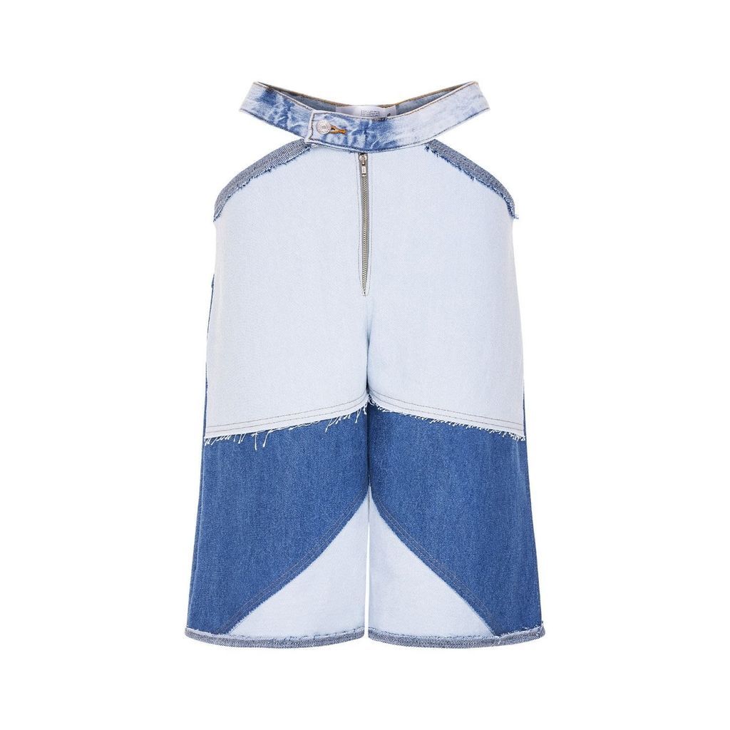 Women's Blue Cerulean Denim Shorts Xs/S MPAZ STUDIO