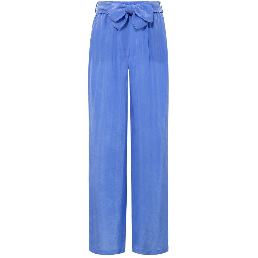 Women's Blue Easy Pants Cupro S/M Giyi