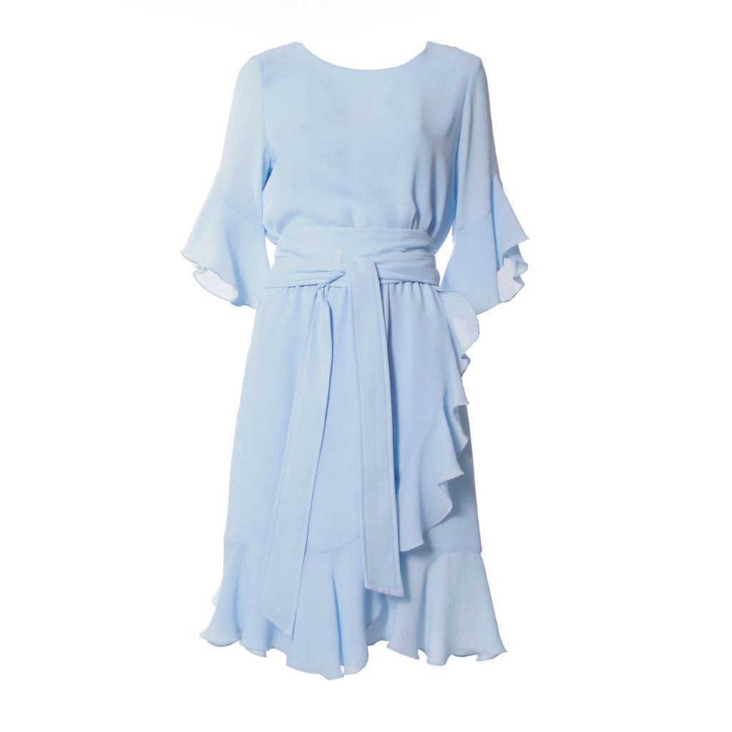 Women's Blue Elise Angel Falls Mini Dress Extra Small VIKIGLOW