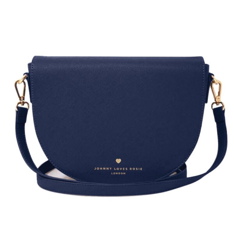 Women's Blue Navy Sadie Saddle Bag One Size Johnny Loves Rosie