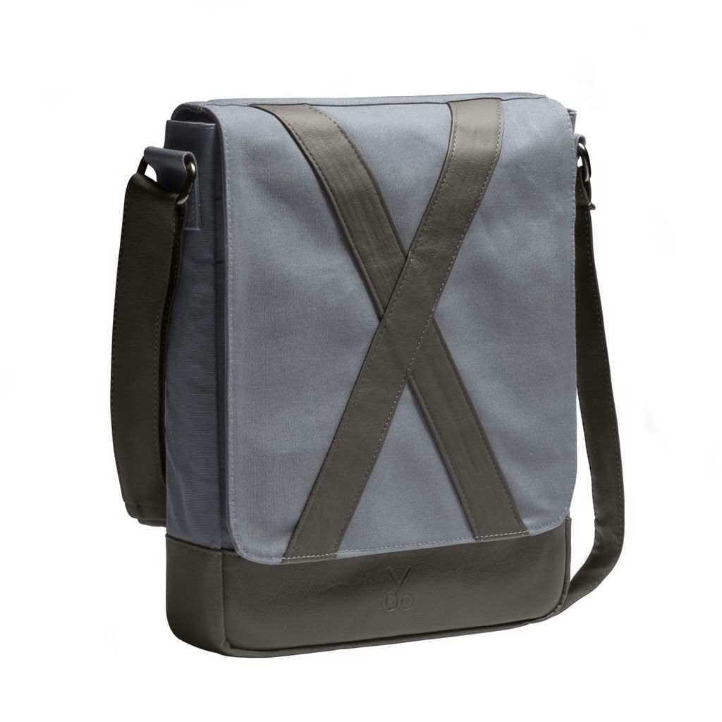 Women's Blue Unisex Design Vertical Messenger Bag Methone - Storm One Size KAFT