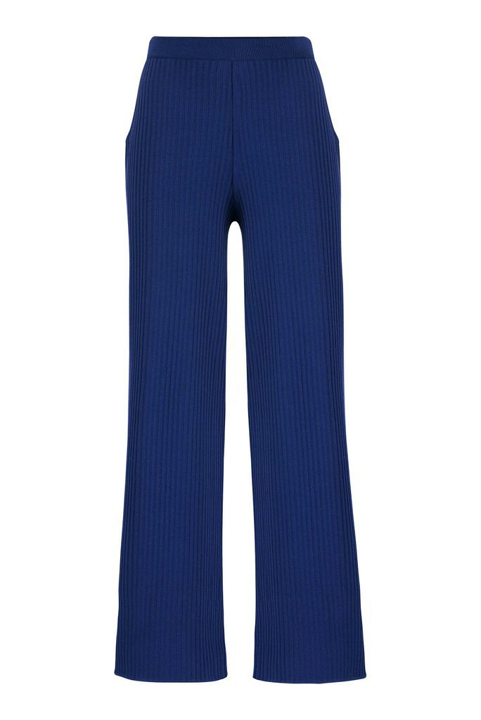 Women's Blue Vera Ribbed Pants Navy Xs/S SALANIDA