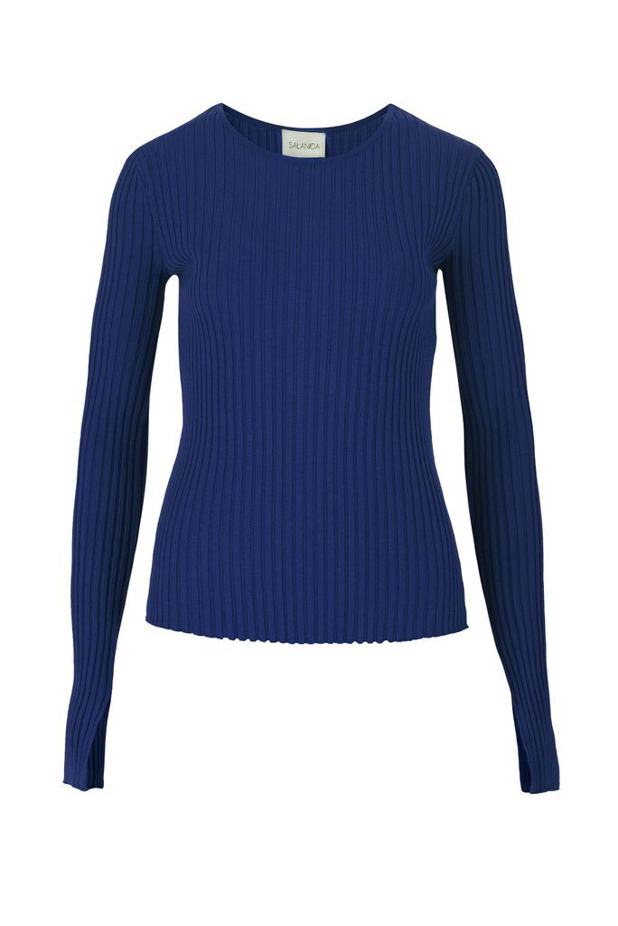 Women's Brera Long-Sleeve Top - Blue One Size SALANIDA