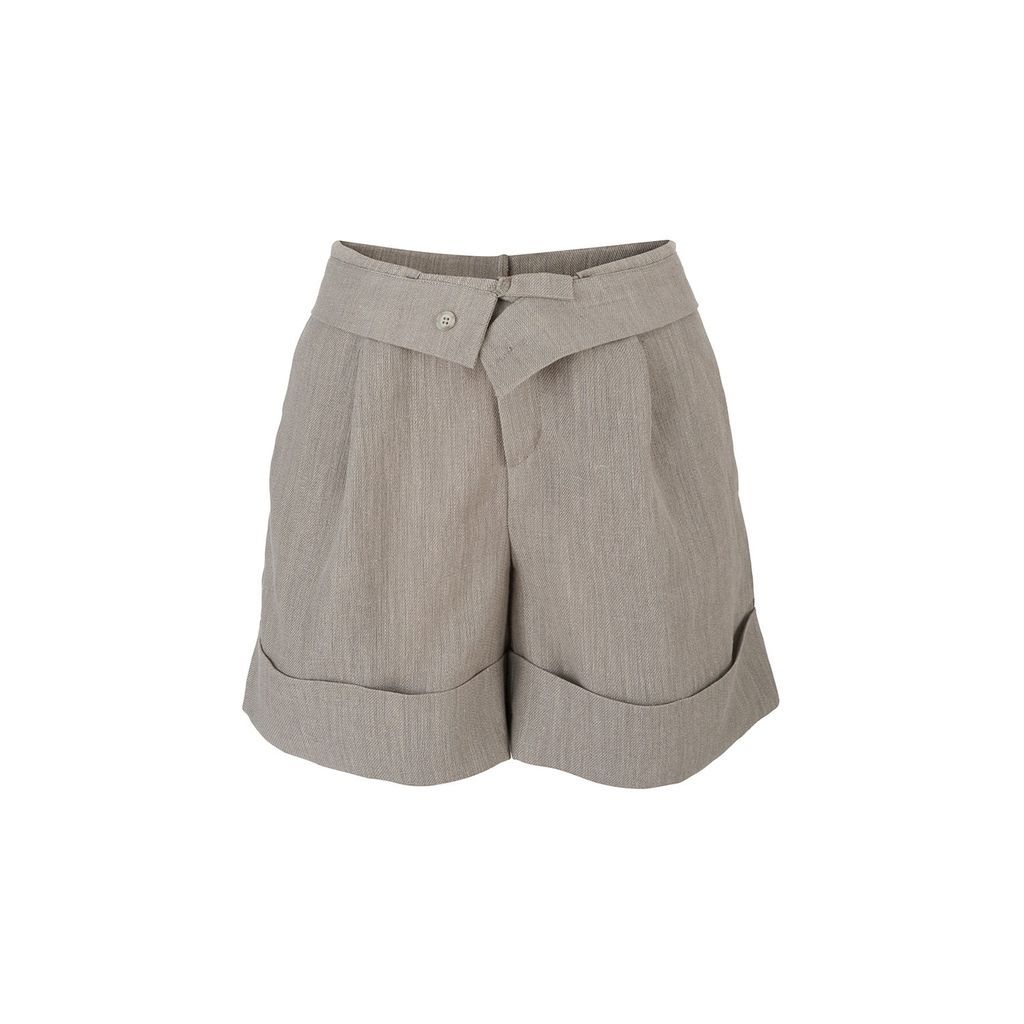Women's Brown / Grey / Neutrals Base Shorts Extra Small Coocoomos
