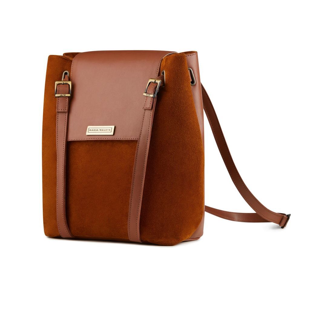 Women's Brown Terracotta Backpack & Bag Maria Maleta