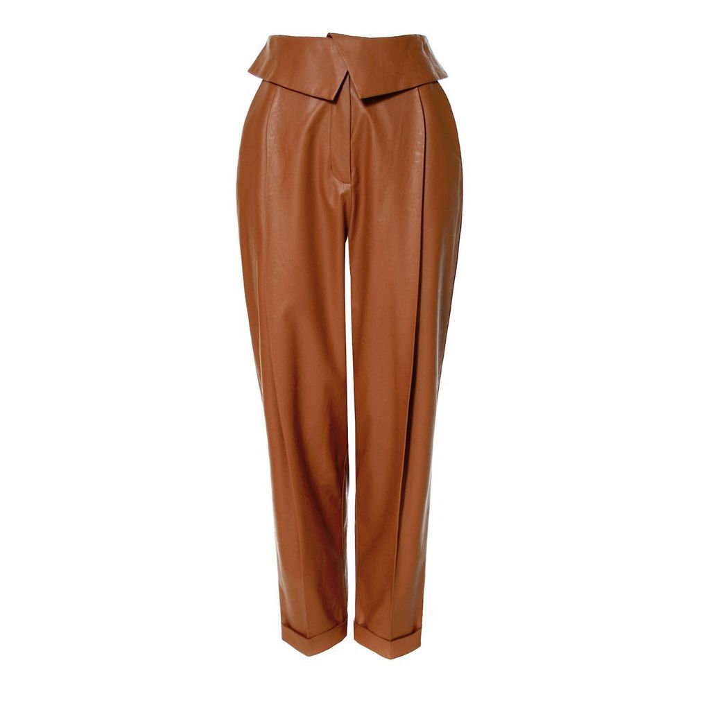 Women's Brown Xenia Raw Umber Pants Extra Small Aggi