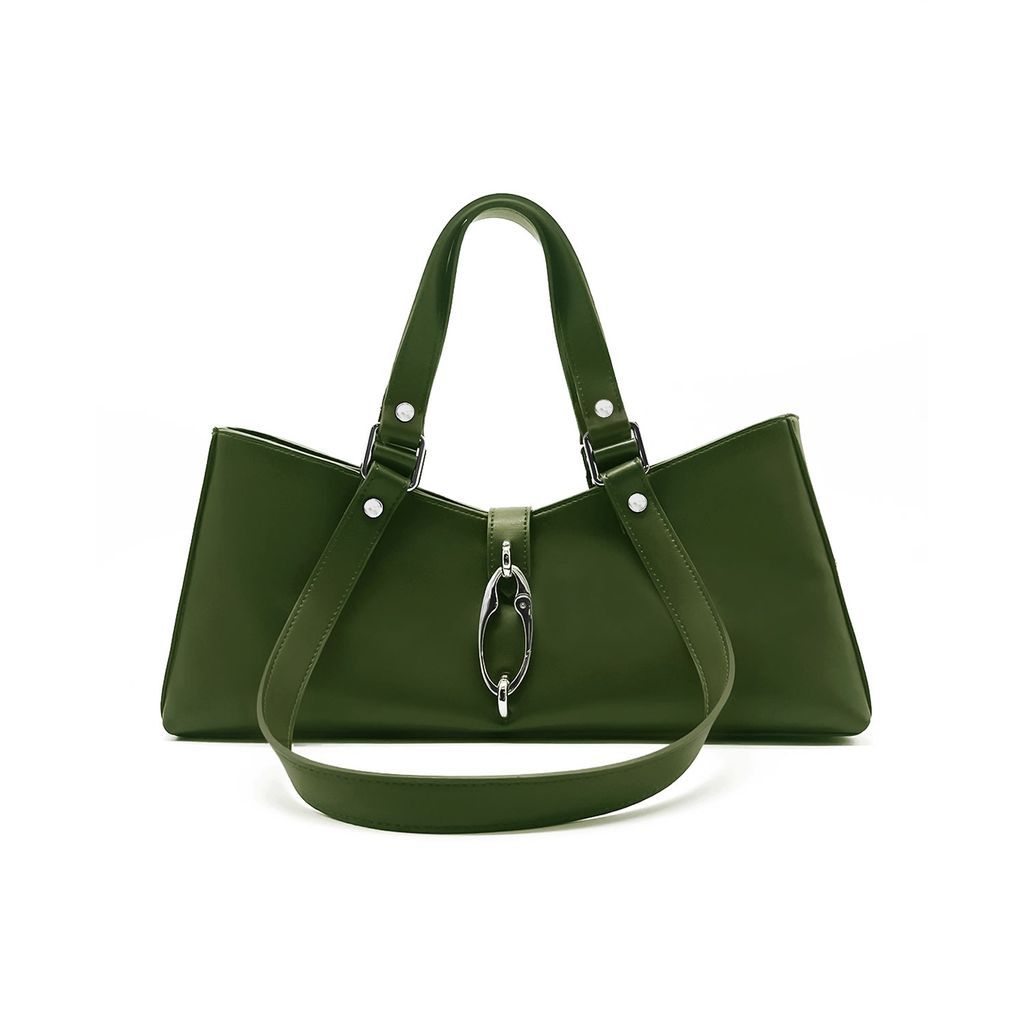 Women's Cactus Leather Bag - The Medium Green Aviam Studio