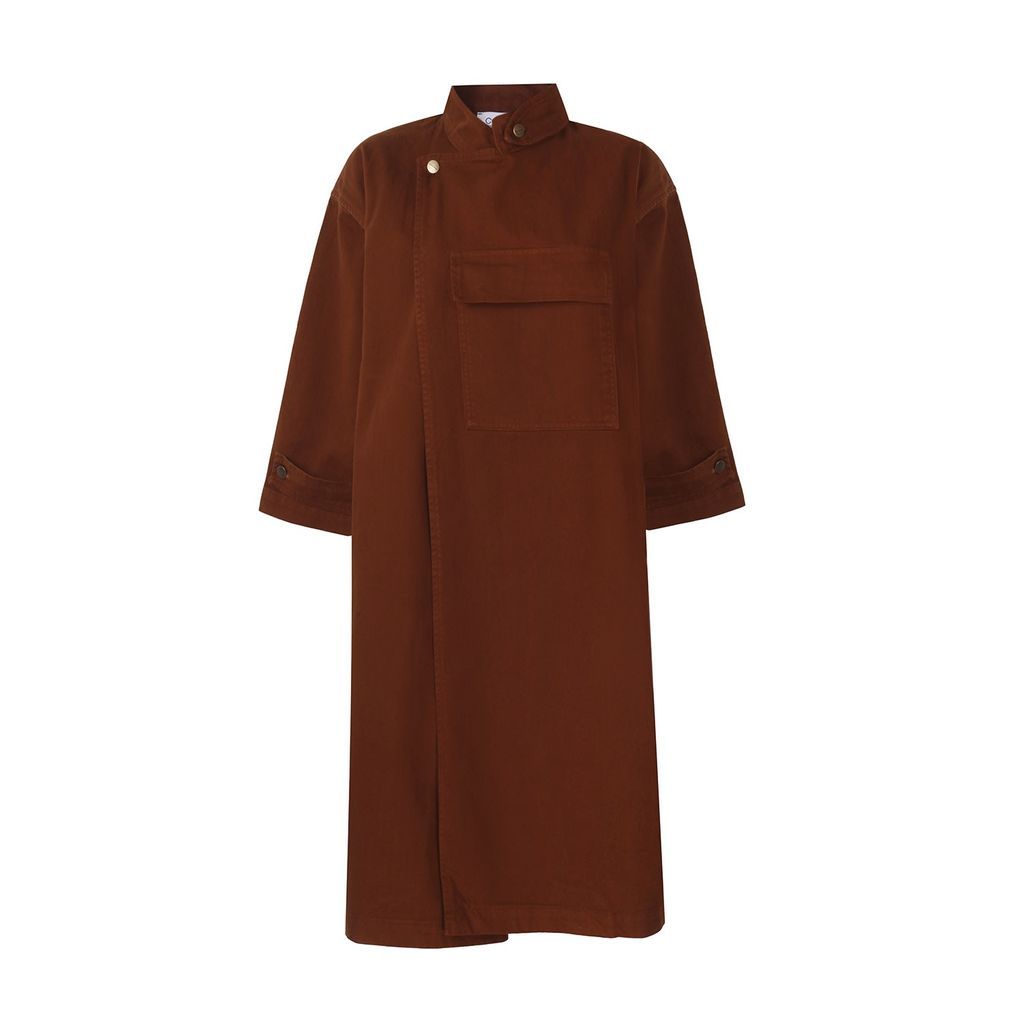 Women's Camogli Trenchcoat - Brown One Size Cótier Denim
