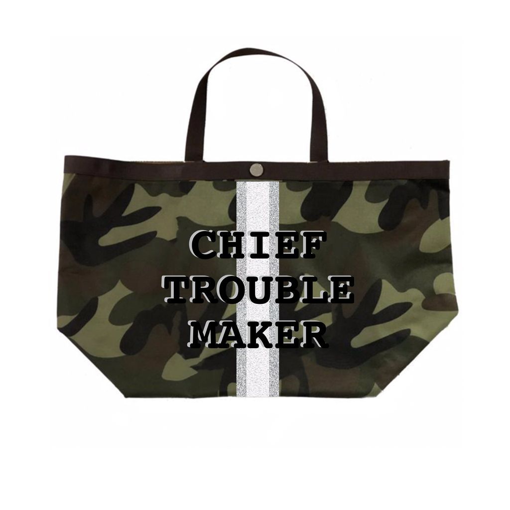 Women's Camo Chief Troublemaker Tote In Black One Size FQ Collection