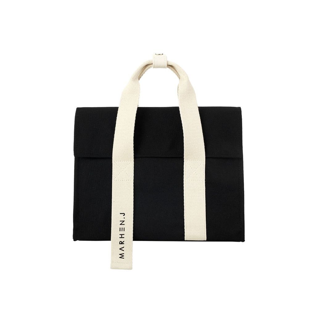 Women's Canvas Shoulder Bag - Roy Mini - Black One Size MARHEN. J