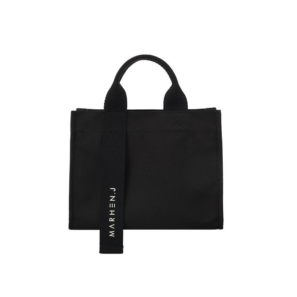 Women's Canvas Tote Bag - Rico Mini - All Black One Size MARHEN. J