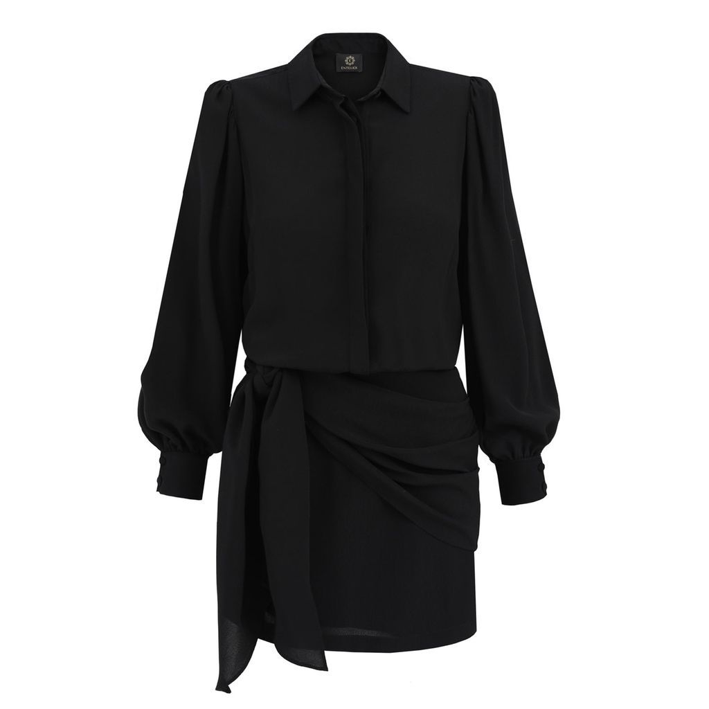 Women's Charlotte Dress Black S/M Entelier