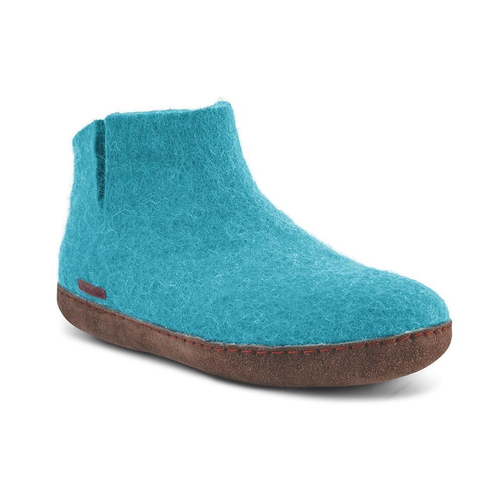 Women's Classic Boot - Light Blue With Suede Sole 2 Uk Betterfelt