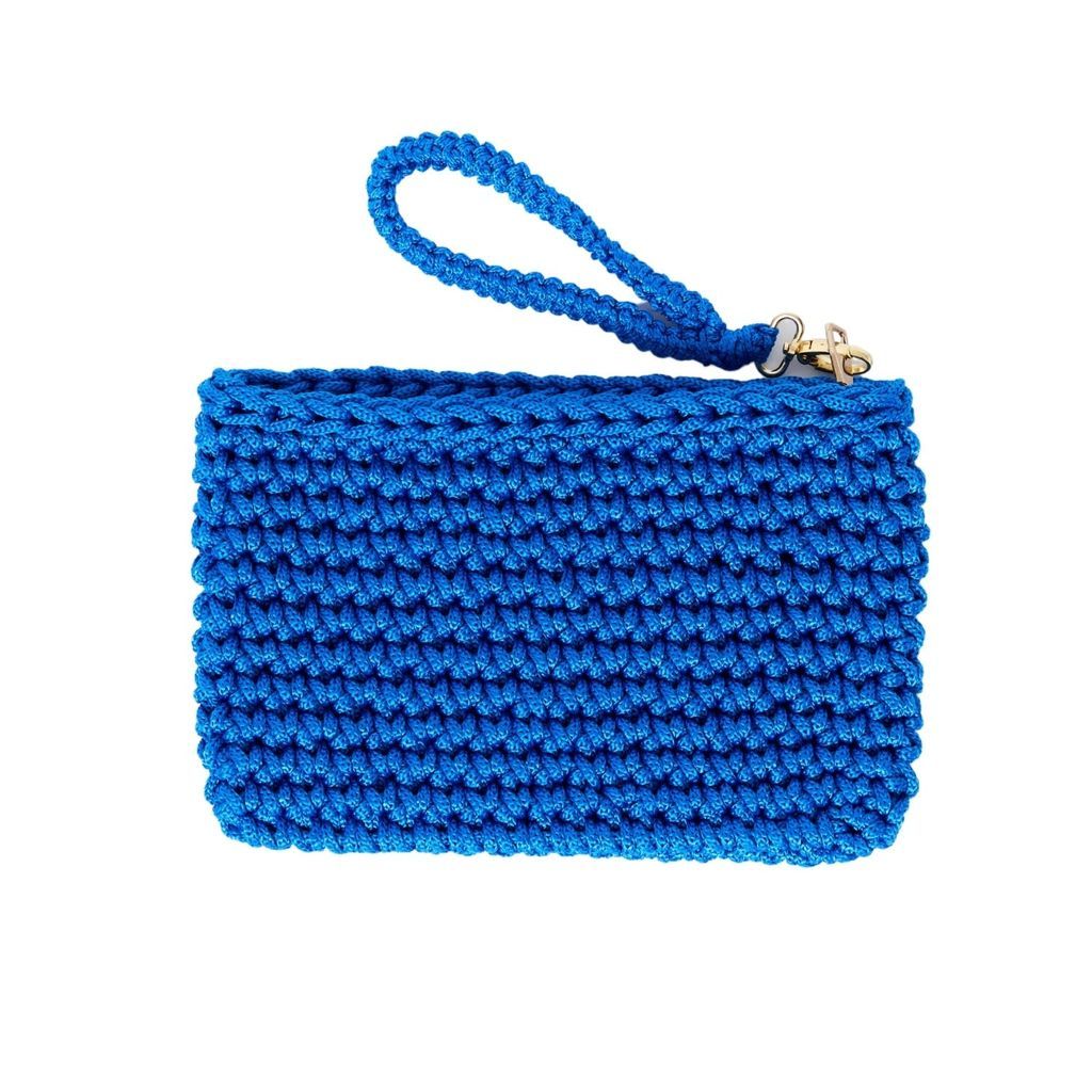 Women's Crete Handmade Crochet Clutch In Blue N'Onat