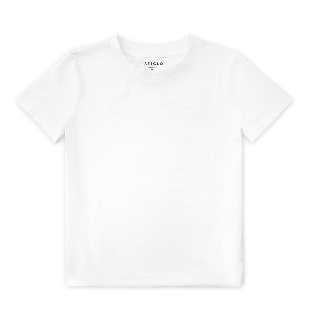 Women's Crew-Neck T-Shirt White Extra Small Basiclo