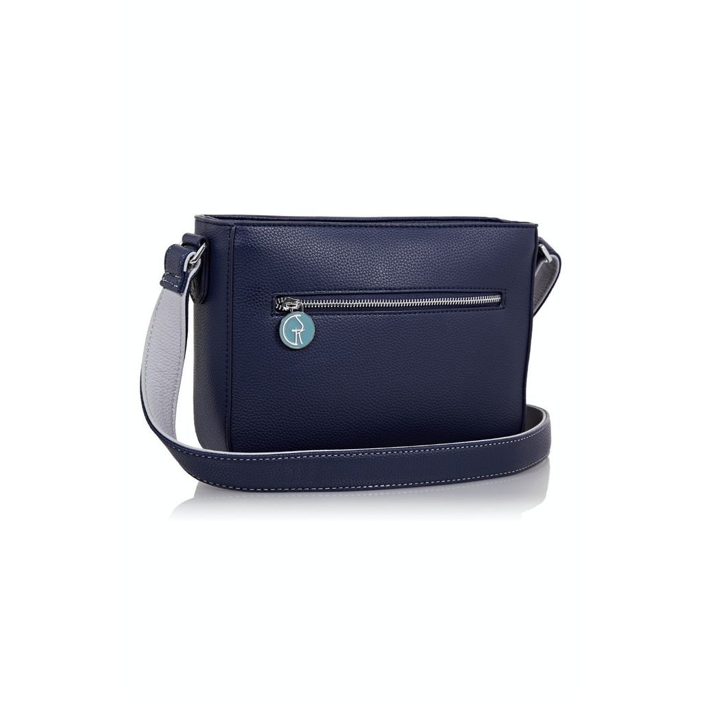 Women's Cross-Body Vegan Handbag In Blue & Grey The Morphbag by GSK