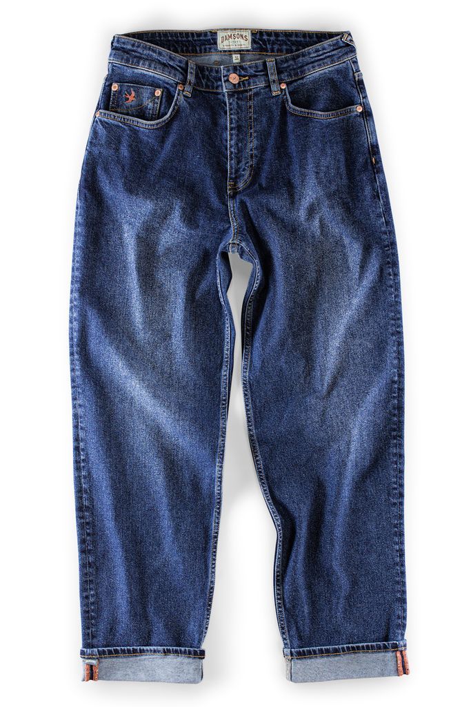 Women's Damsons Beau Jeans Mid Blue Extra Small Damsons Trading Company Ltd