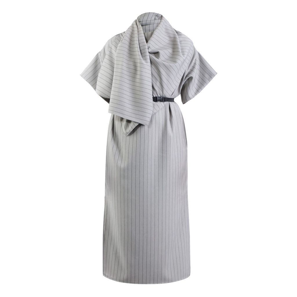 Women's Dexter Grey Stripe Dress Small Meem Label