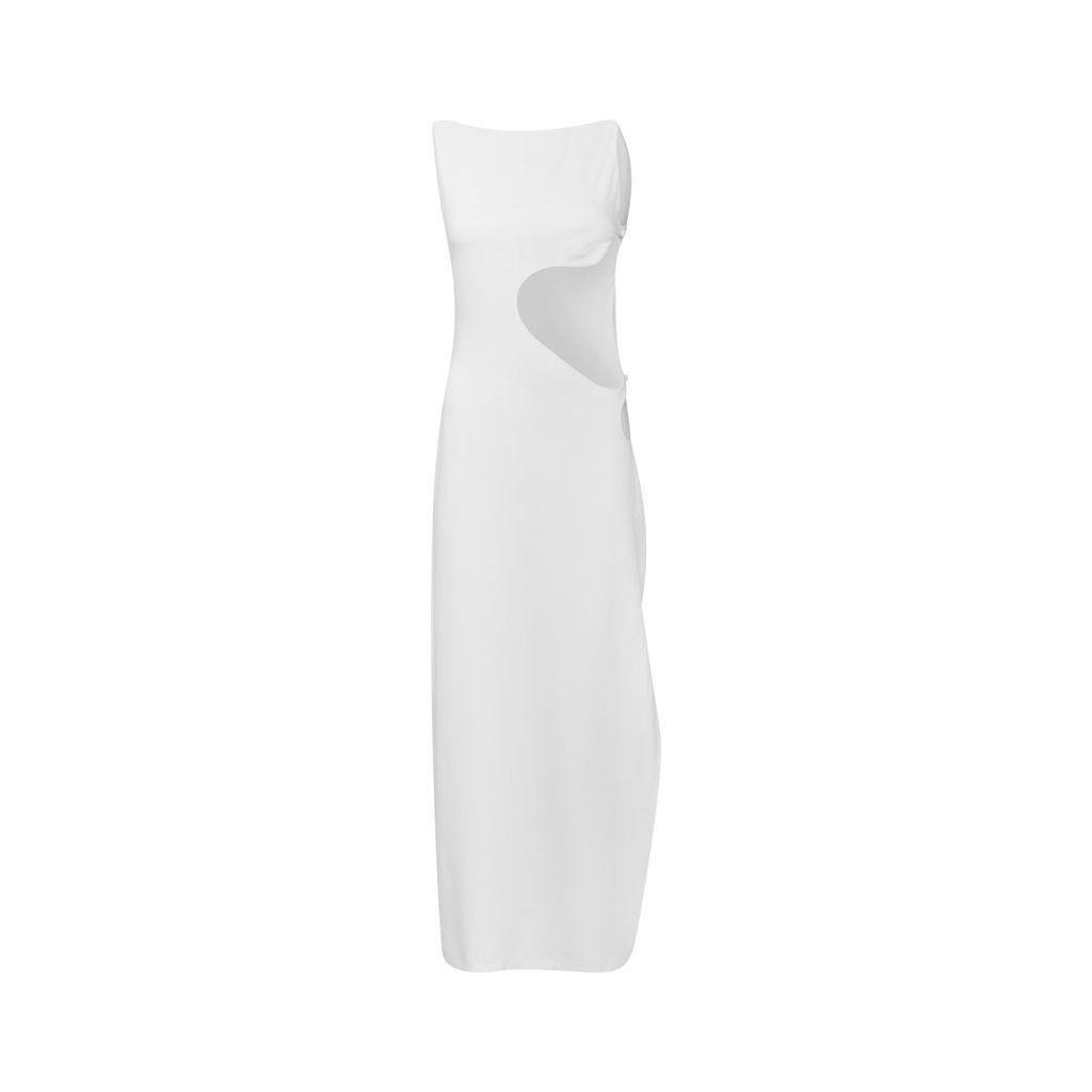 Women's Dije Long Dress With Cut Outs - White Extra Small MAET