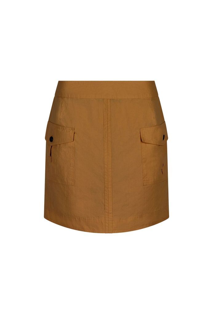 Women's Elodie Organic Cotton Mini Skirt - Bronze Brown Extra Small KOMODO