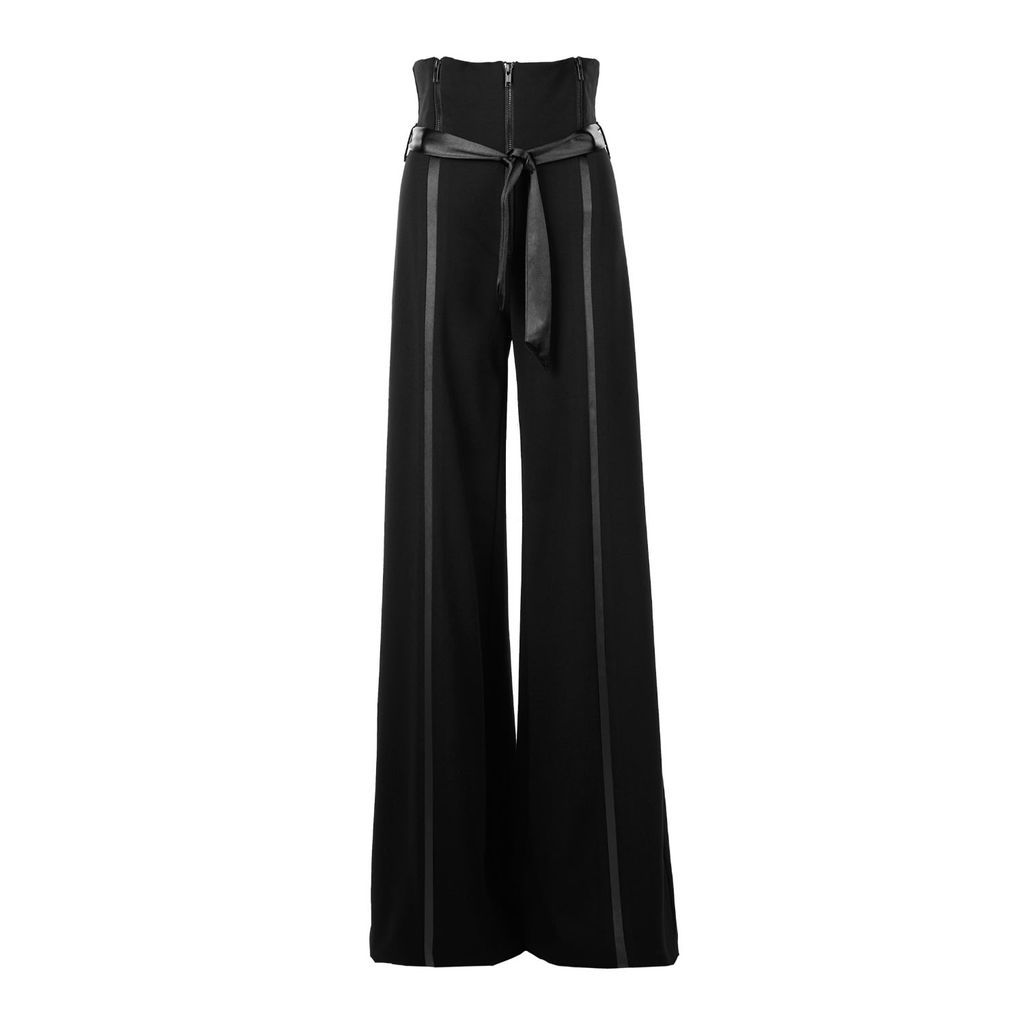 Women's Extra High Waisted Pants - Black Extra Small VICTORIA RAINER