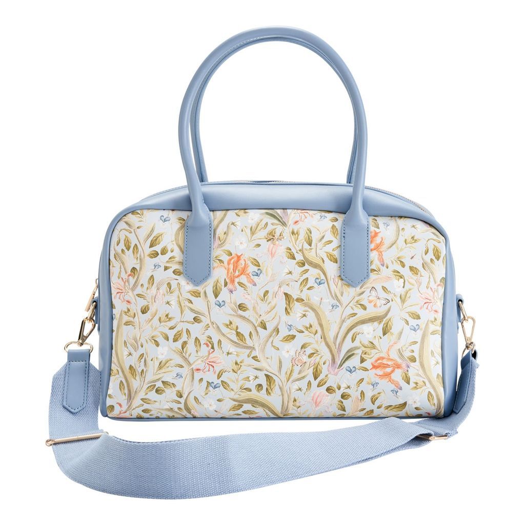 Women's Fable Eloise Large Bowling Bag Iris Blue And Free Bow Scrunchie Fable England