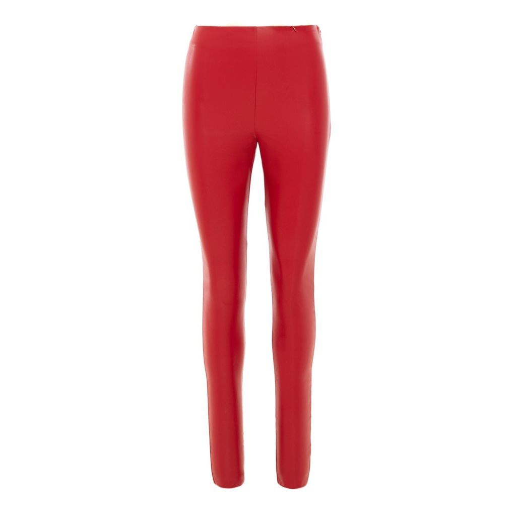 Women's Faux Leather Red Pants Extra Small Nissa