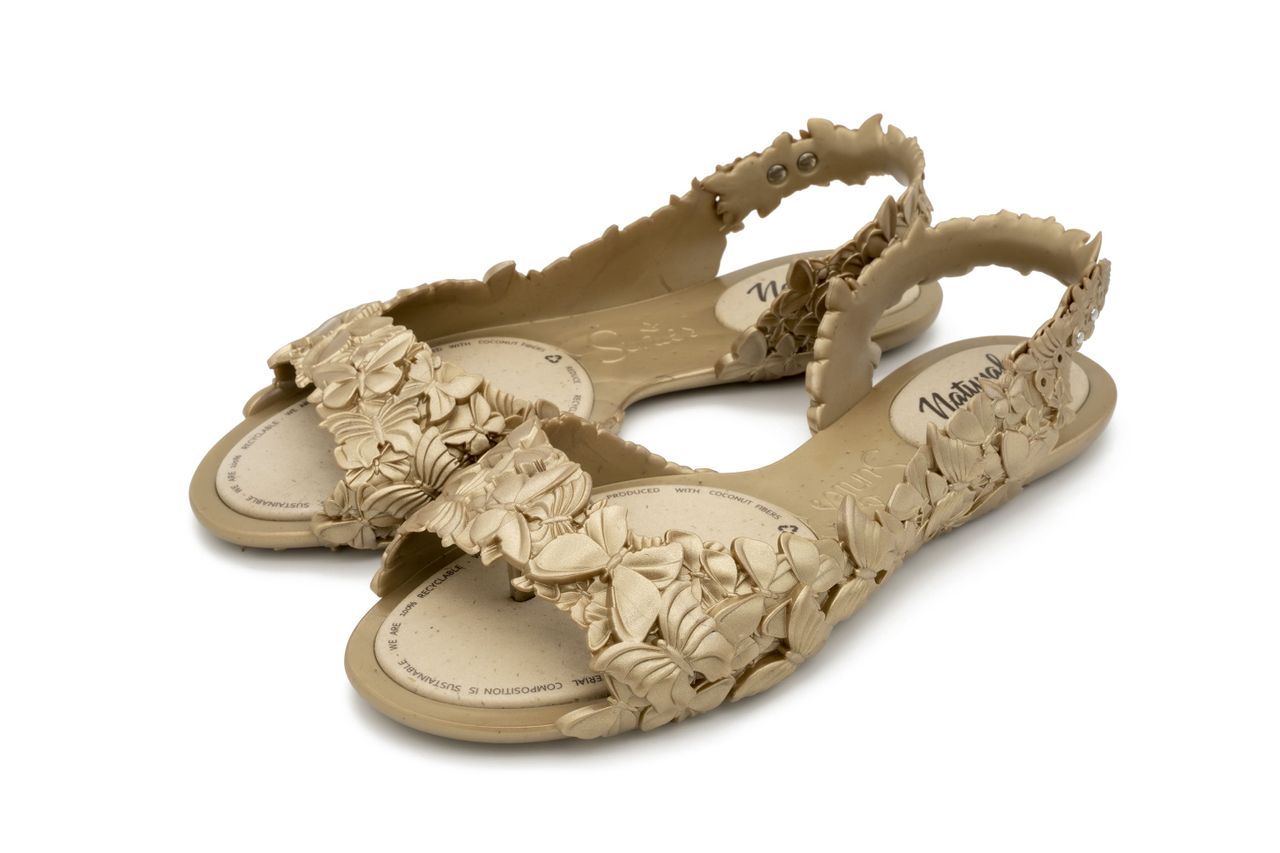 Women's Flexi Butterfly Gold Sandal 3 Uk Sunies