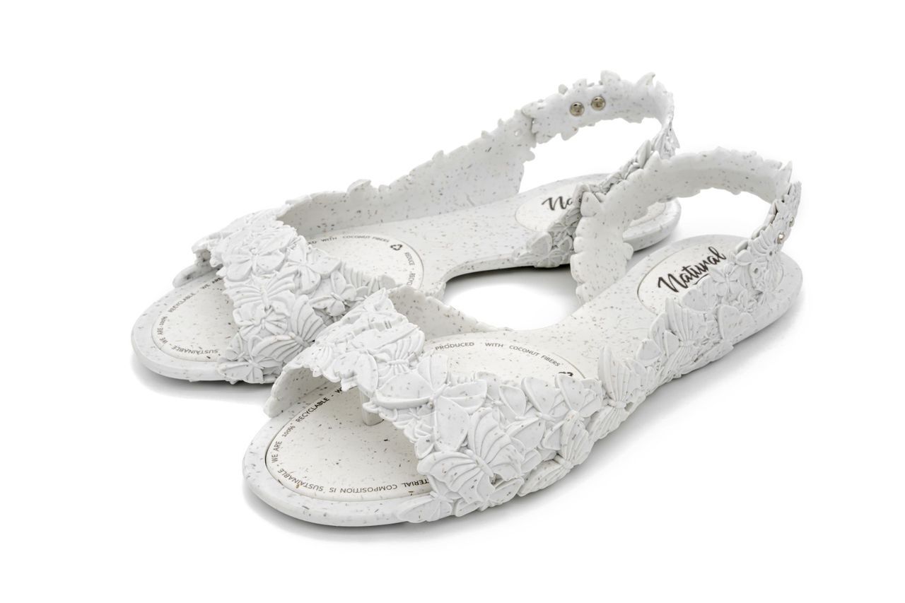 Women's Flexi Butterfly White Sandal 3 Uk Sunies