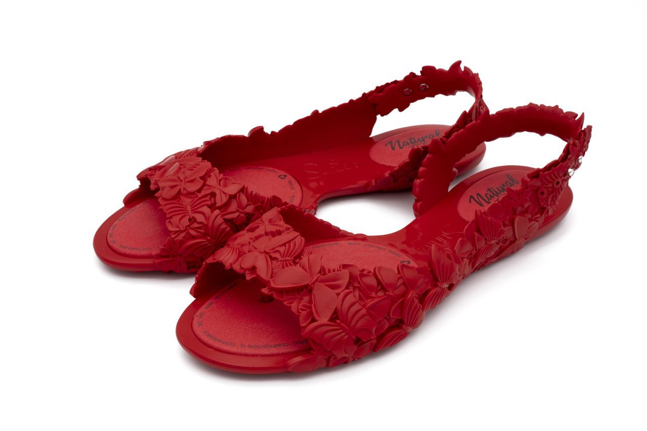 Women's Flexi Butterfly Red Sandal 3 Uk Sunies