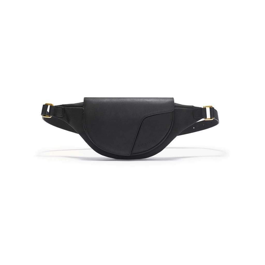 Women's Front Pocket Belt Bag 2 - Black MYL BERLIN