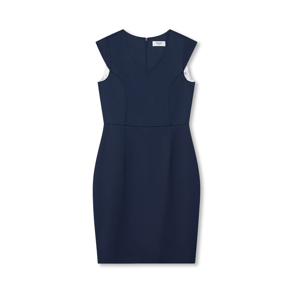 Women's Gene Navy Blue Petite Dress 4Xs Tigist Petites