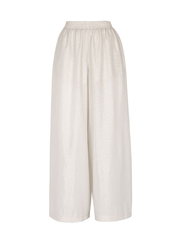 Women's Gerit Trousers Natural White Xs/S Helene Galwas