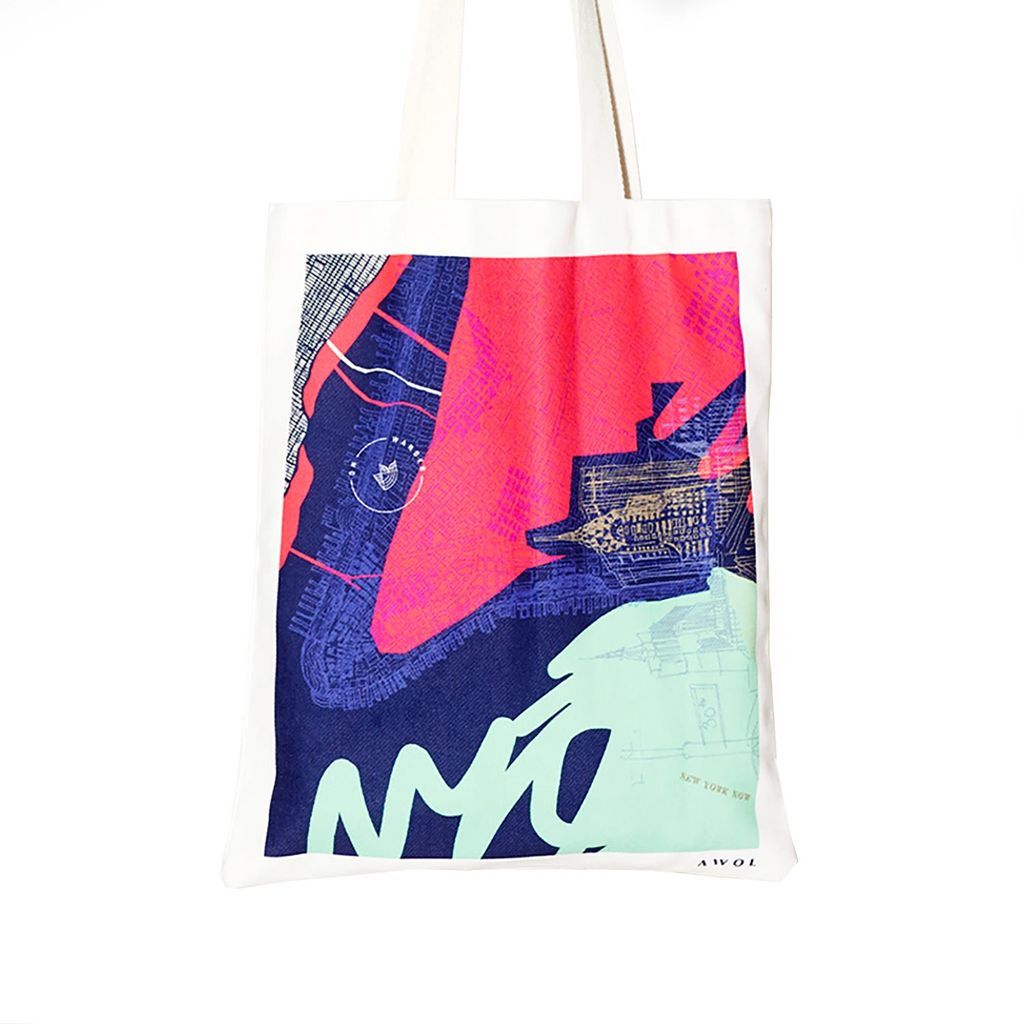 Women's Gold / Green / Blue The New York City Tote AWOL