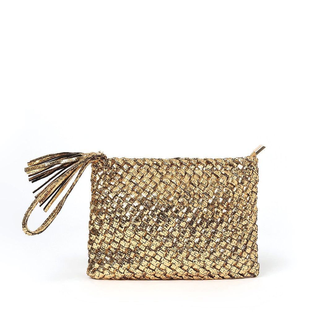 Women's Gold / Silver Lavinia Clutch Bag - Disco One Size ARMS OF EVE