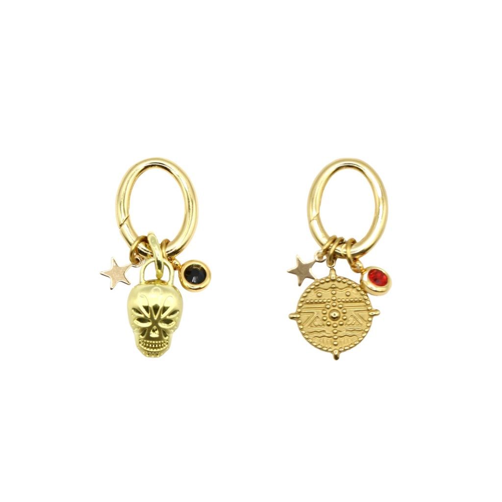 Women's Gold Handbag Charm Set - Red The Elsewhere Co. Accessories
