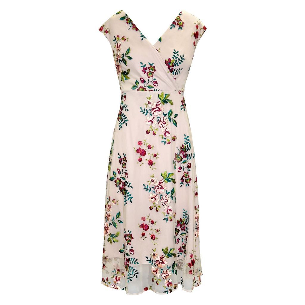 Women's Grace Midi Dress - Blushing Blooms Xxs/Xs Alie Street London