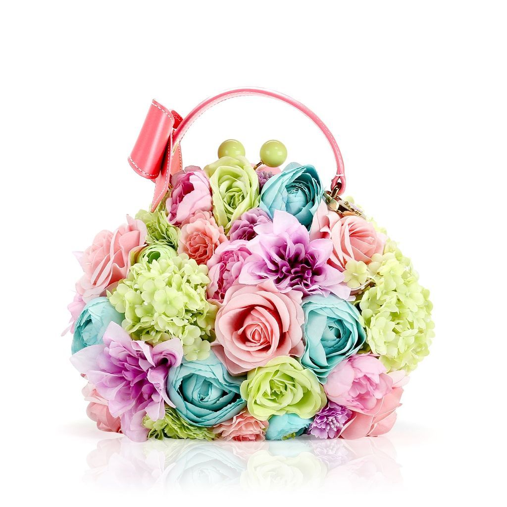 Women's Green / Blue / Pink All I've Ever Known Posy Flower Bag One Size BB TAYLOR