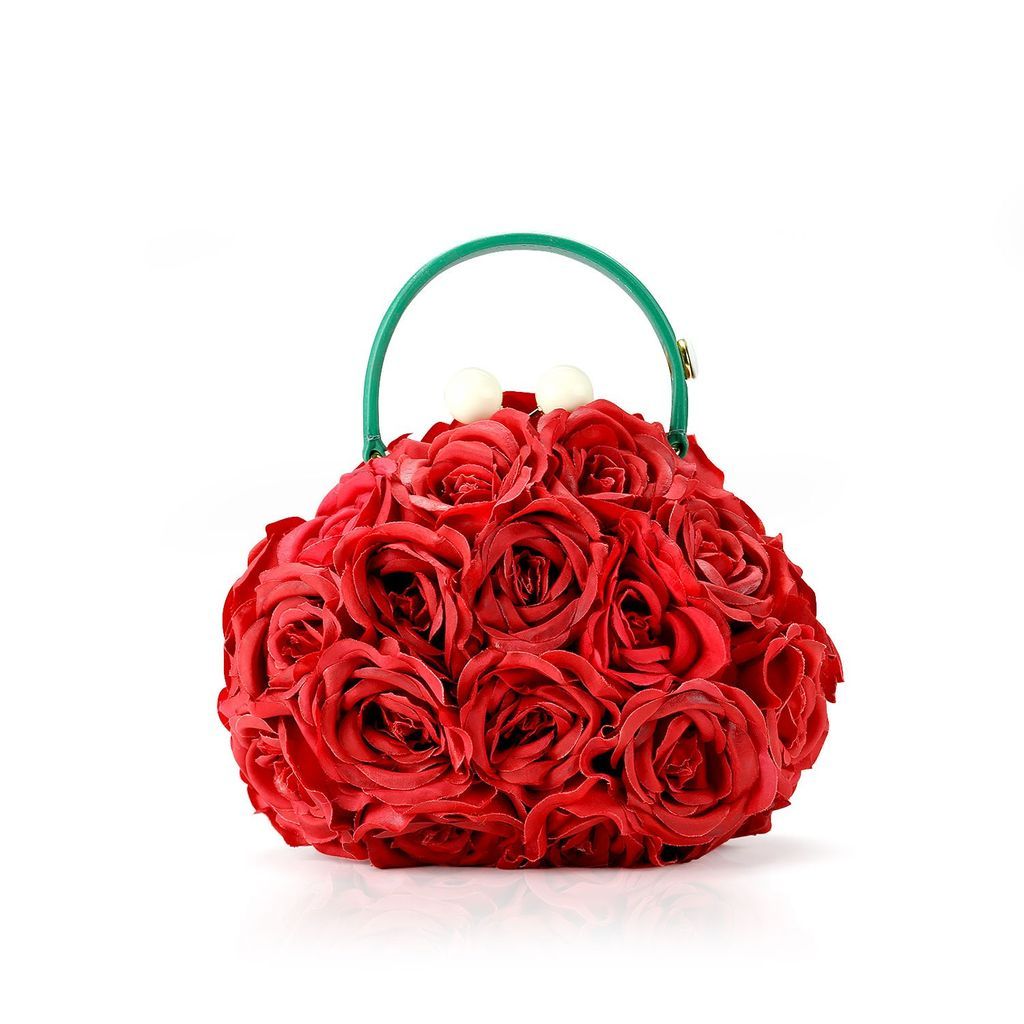Women's Green / Red Appily Ever After Mini Flower Bag One Size BB TAYLOR