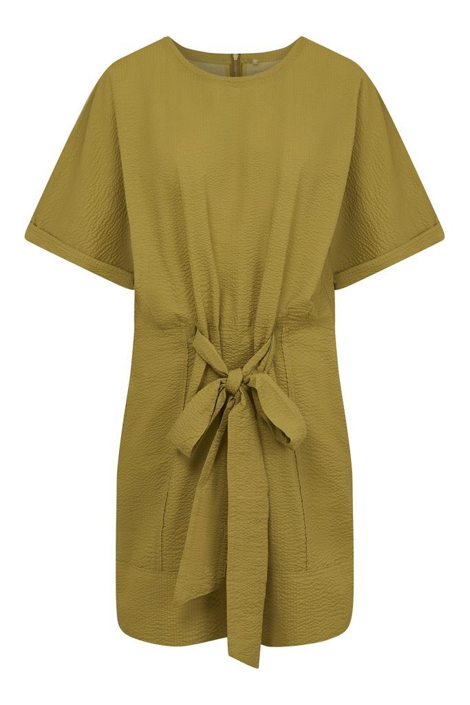 Women's Green Akina Organic Cotton Dress - Khaki Extra Small KOMODO