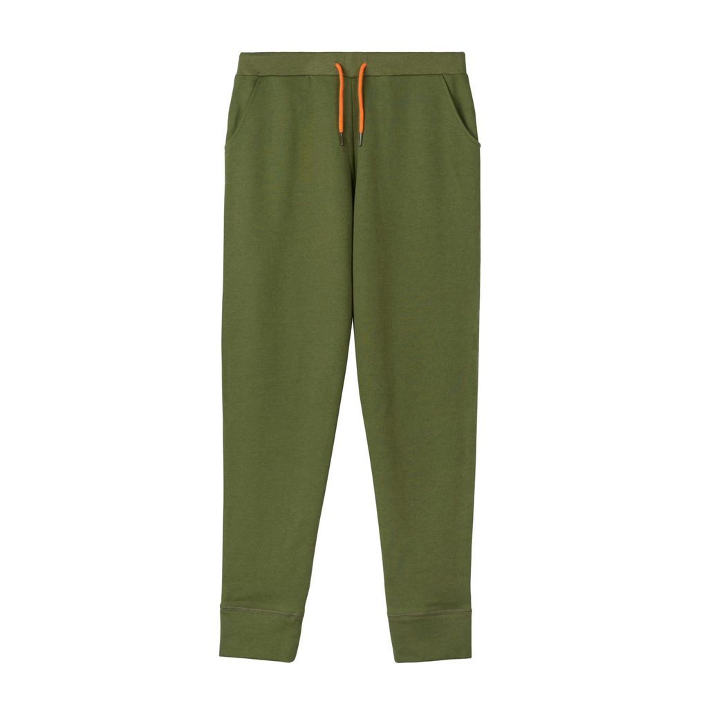 Women's Green Chive Cotton And Cashmere Blend Pants Extra Small SILE