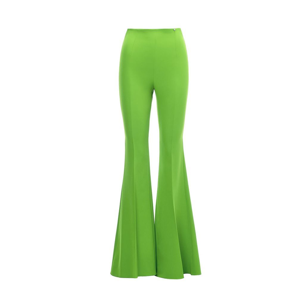 Women's Green High Waisted Flare Pants Xxs Nissa