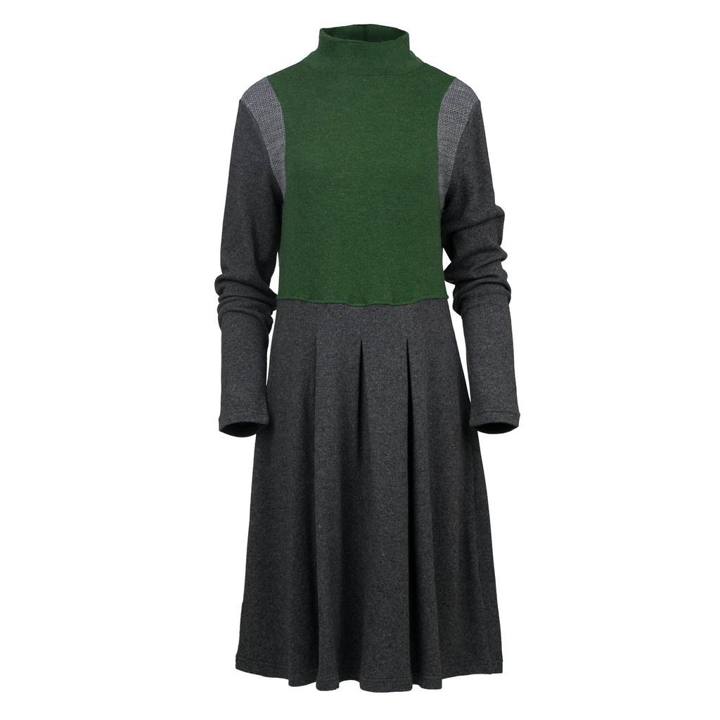 Women's Green Full Skirt Sweater Dress Extra Small Conquista